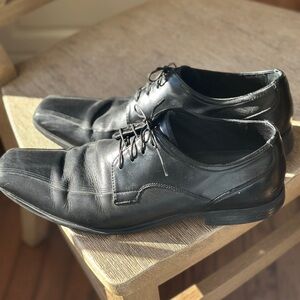 Kenneth Cole Reaction Men's Dress Shoes, Black Leather Oxford, Size 11